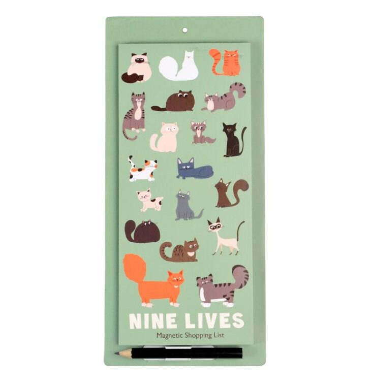 Nine Lives Magnetic Shopping List