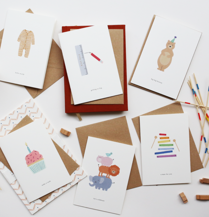 Kartotek Greeting Card - Animal tower (let's celebrate)