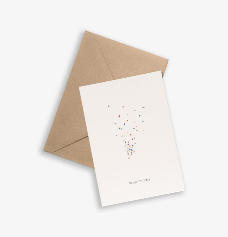 Kartotek Greeting Card - Confetti (happy birthday)