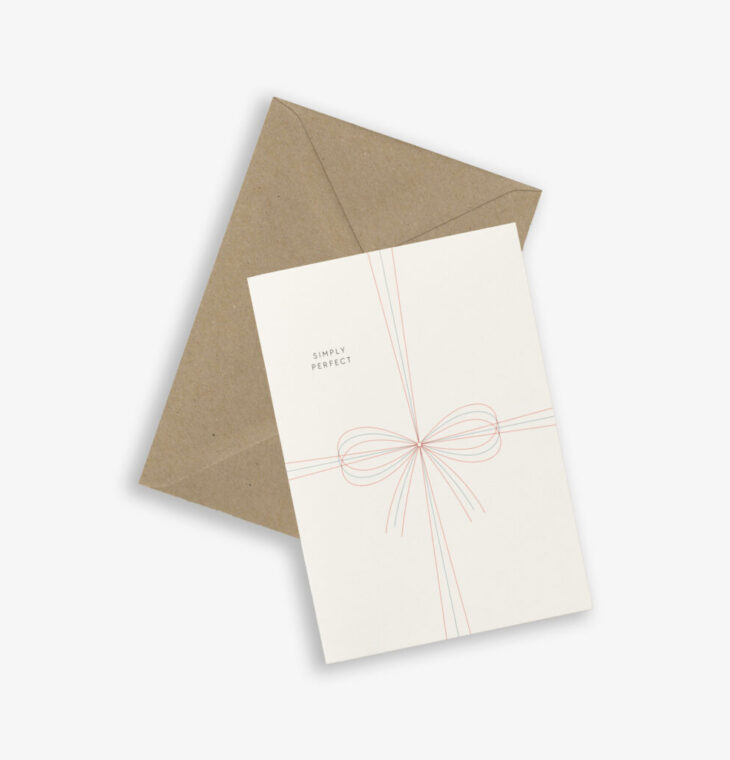 Kartotek Greeting Card - Bow