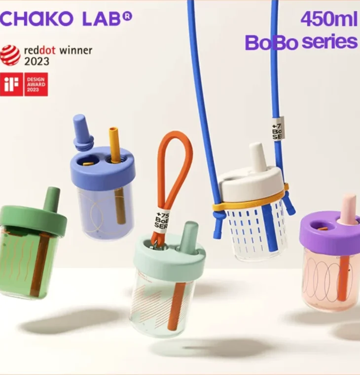 Eco-friendly portable BOBO straw cup 450ml - CHAKO LAB