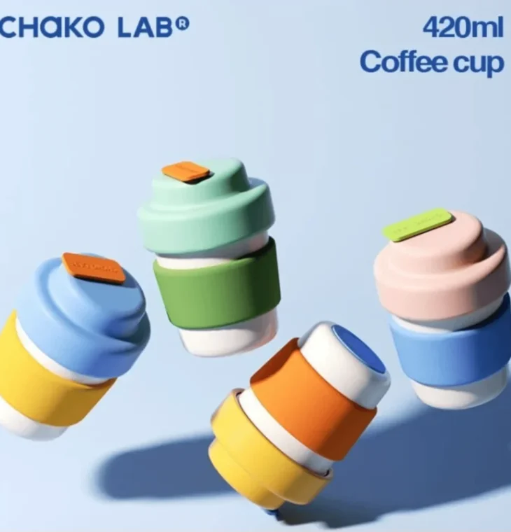 Ceramic Insulated Caffee Cup 420ml - CHAKO LAB