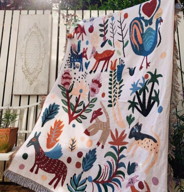 Animal Forest Throw Blanket