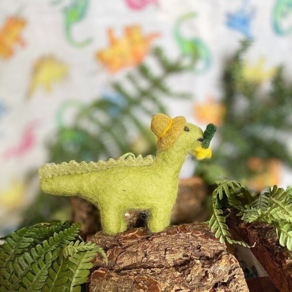 Felt so good - Handmade Felt Daphne Dinosaur Hanging Decoration