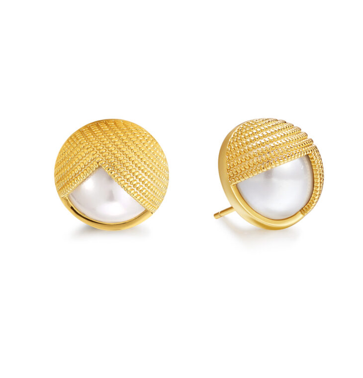 Pearl Hoop Earrings