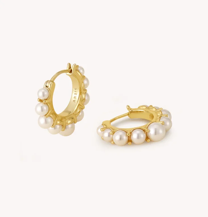 Pearl Hoop Earrings