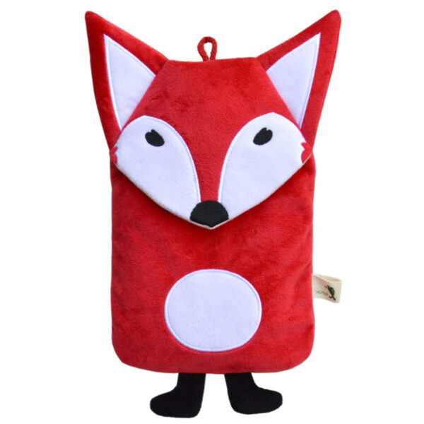 ECO HOT WATER BOTTLE COMFORT WITH COVER, VELOUR - MRS. FOX RED