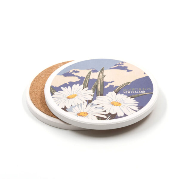 Southern Alps Tourist Ceramic Coaster