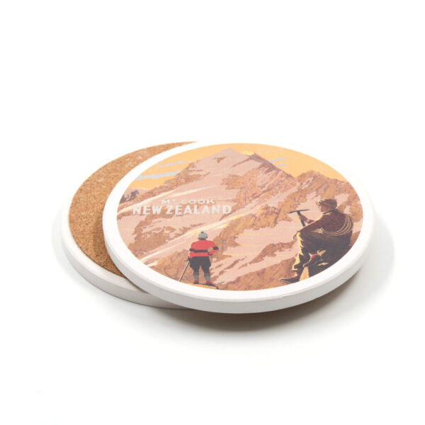 Mt Cook Tourist Ceramic Coaster