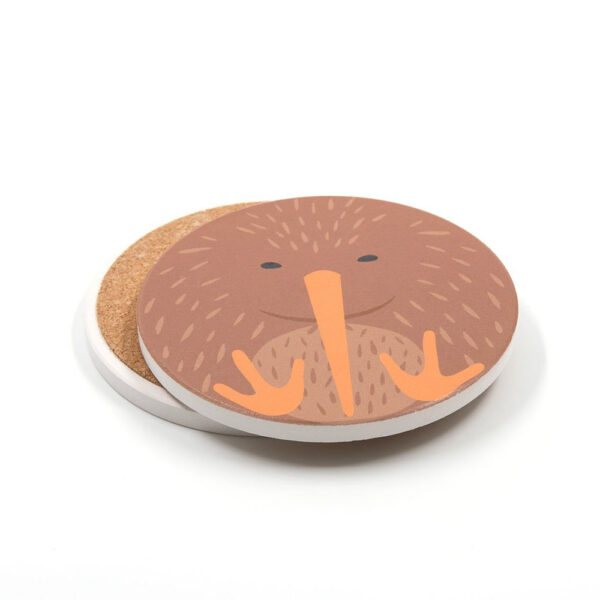 NZ Cuties Kiwi Ceramic Coaster