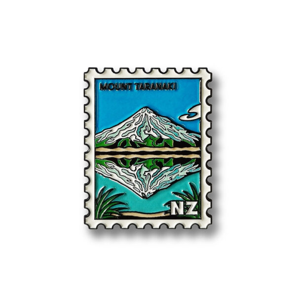 Mount Taranaki Collectible Stamp Magnet