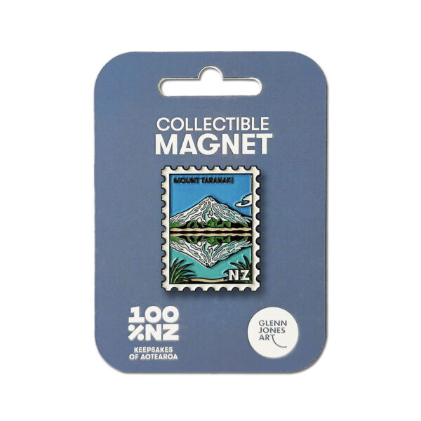 Mount Taranaki Collectible Stamp Magnet
