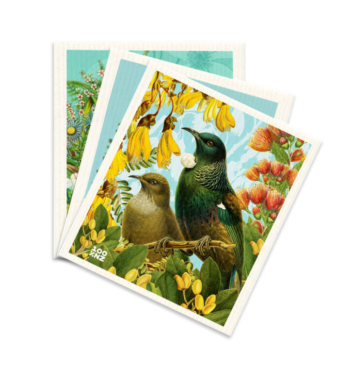 Swedish Dishcloths - Botanical Birds
