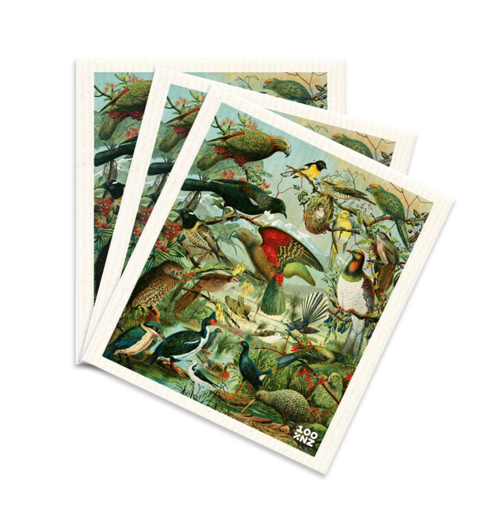 Swedish Dishcloths - NZ Native Birds
