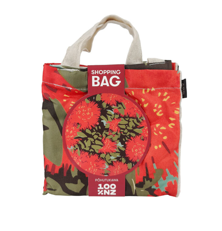 Vintage Pohutukawa Shopping Bag
