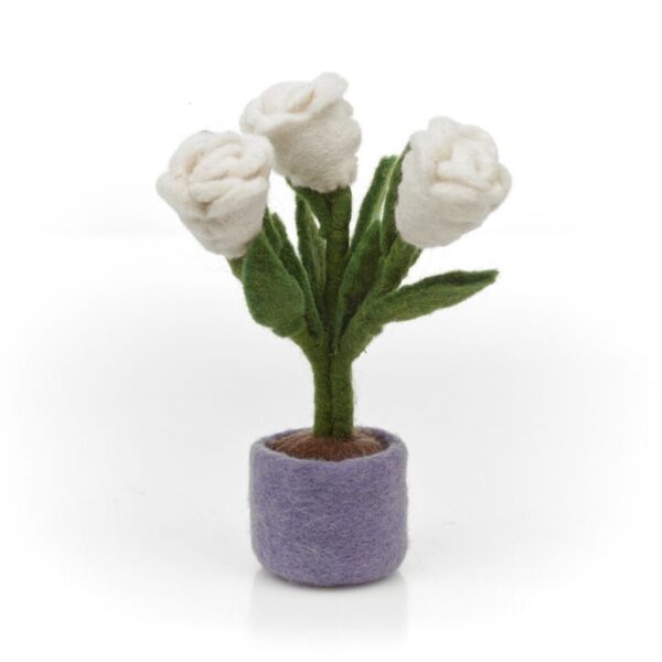 Felt so good - Handmade Felt Spring Tulips Standing Easter Decoration