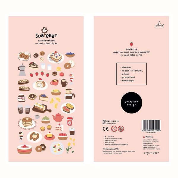 Suatelier Sticker Sheet No.1116 Food Trip 4