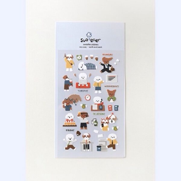 Suatelier Sticker Sheet No. 1125 work and work