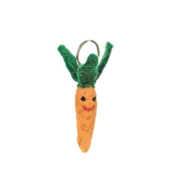 Felt so good - Handmade Felt Fair trade Mr. Carrot Easter Spring Keyring