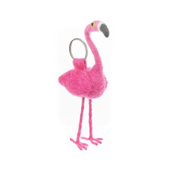 Felt so good - Handmade Felt Fairtrade Flamingo Keyring
Keyrings