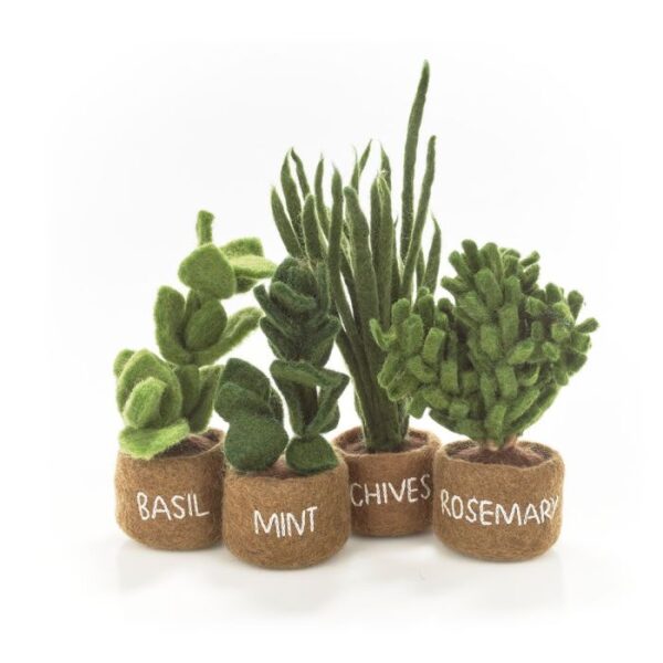 Felt so good - Handmade Felt Potted Herbs Standing Decoration - Rosemary