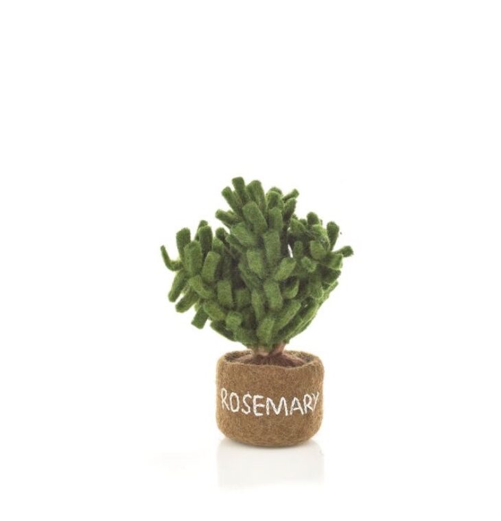 Felt so good - Handmade Felt Potted Herbs Standing Decoration - Rosemary
