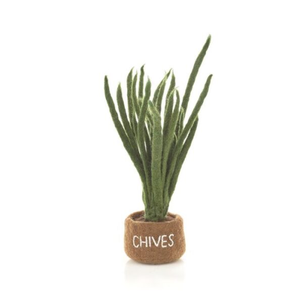 Felt so good - Handmade Felt Potted Herbs Standing Decoration - Chives