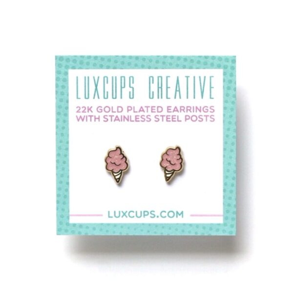 LUXCUPS CREATIVE- COTTON CANDY EARRINGS