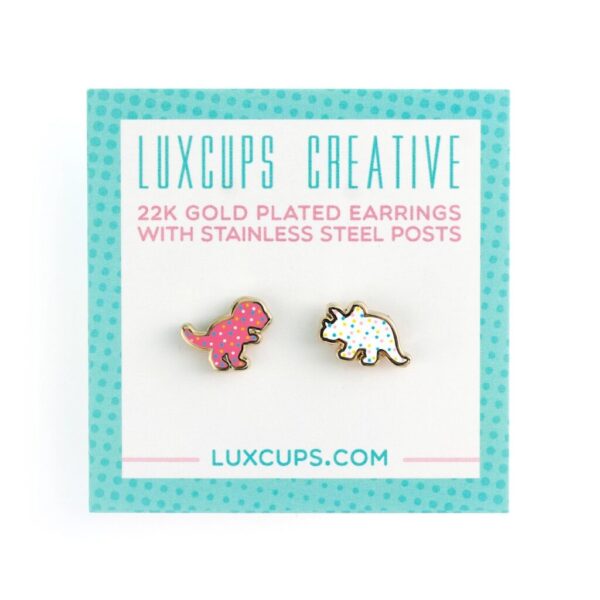 LUXCUPS CREATIVE- DINO COOKIE STYLE 2 EARRINGS