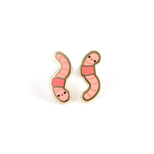 LUXCUPS CREATIVE- EARTHWORM EARRINGS