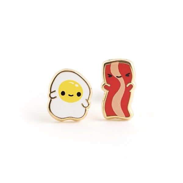 LUXCUPS CREATIVE- EGGS & BAC-Y EARRINGS