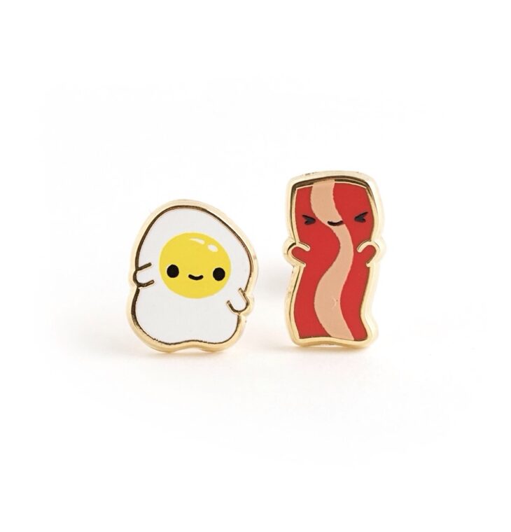 LUXCUPS CREATIVE- EGGS & BAC-Y EARRINGS
