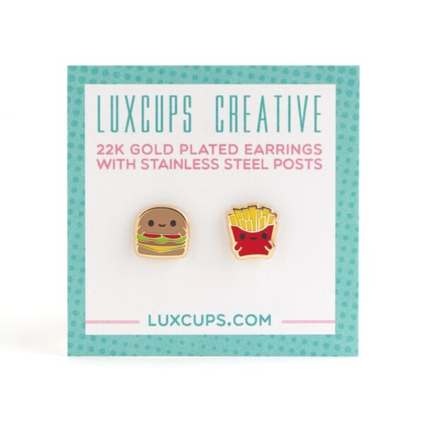 LUXCUPS CREATIVE- FAST FOOD FRIENDS EARRINGS