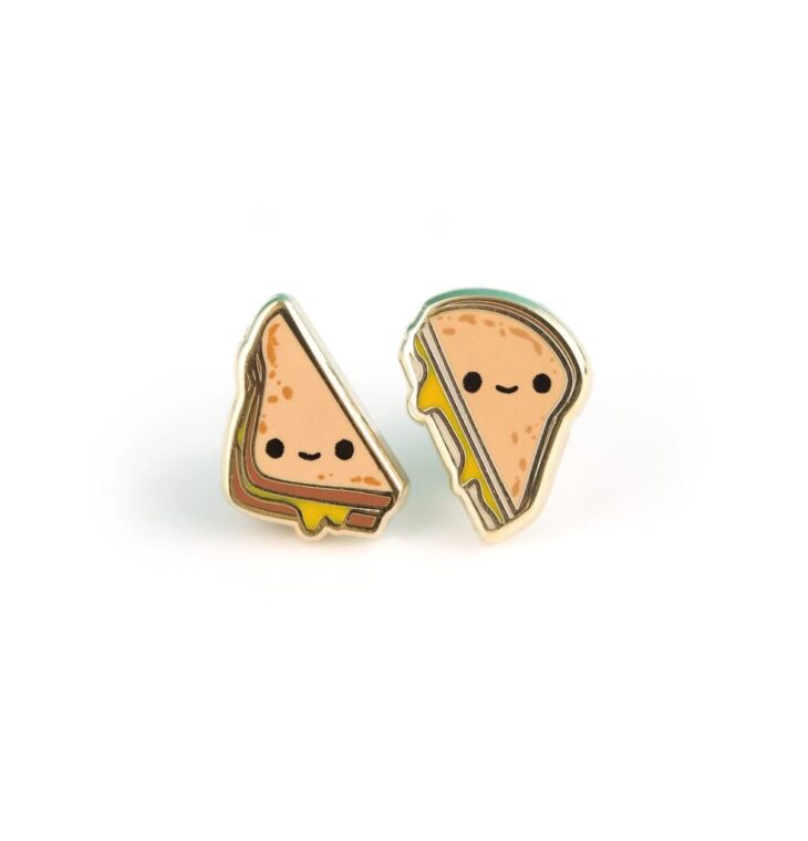 GRILLED CHEESE EARRINGS