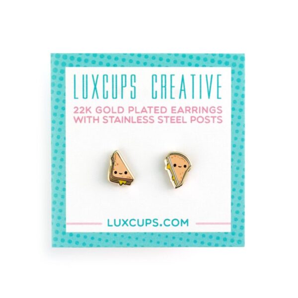 GRILLED CHEESE EARRINGS