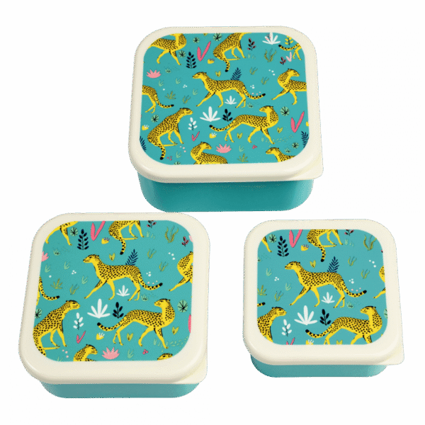 Snack boxes (set of 3) - Cheetah-Rex London