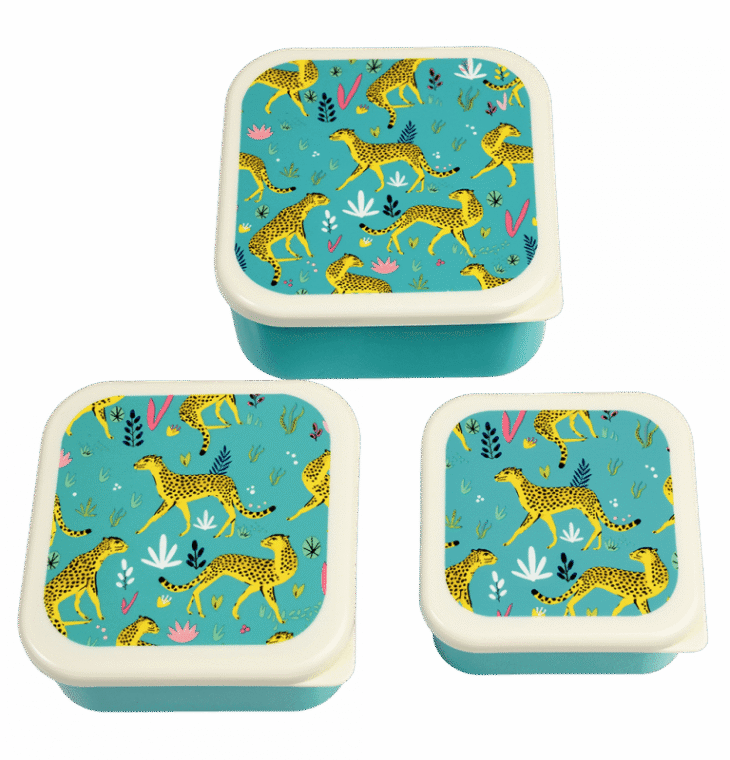 Snack boxes (set of 3) - Cheetah-Rex London
