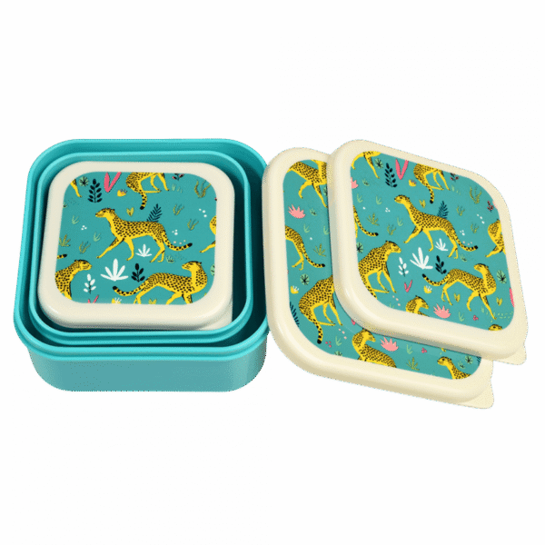 Snack boxes (set of 3) - Cheetah-Rex London