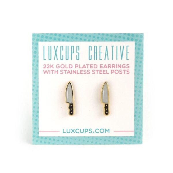LUXCUPS CREATIVE- KNIFE EARRINGS