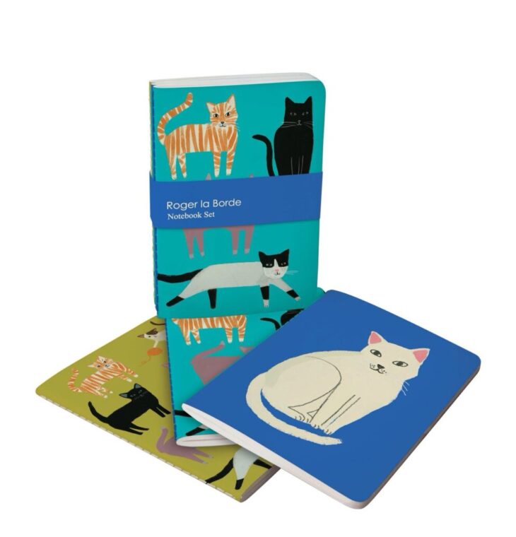 Roger la Borde-Pretty Paws-A6 Softback Notebook Set