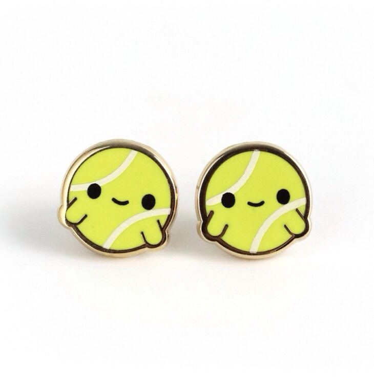 LUXCUPS CREATIVE- TENNIS TWINS EARRINGS