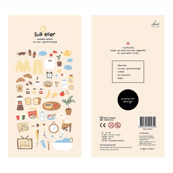 Suatelier Sticker Sheet No.1123 Good Morning