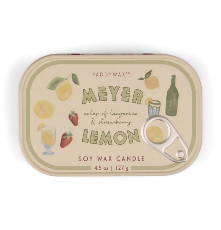 PADDYWAX Meyer Lemon - Bistro Tin 4.5 oz Candle