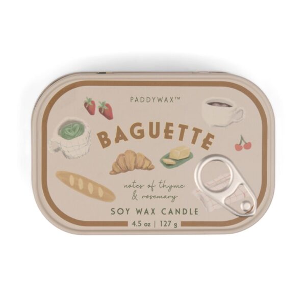PADDYWAX Baguette - Bistro Tin 4.5 oz Candle