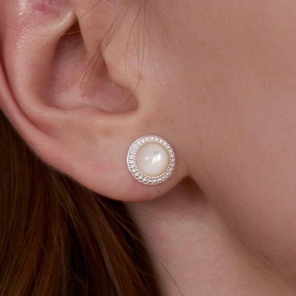 ARSIS - Crafted Flora Mother-of-Pearl Studs
