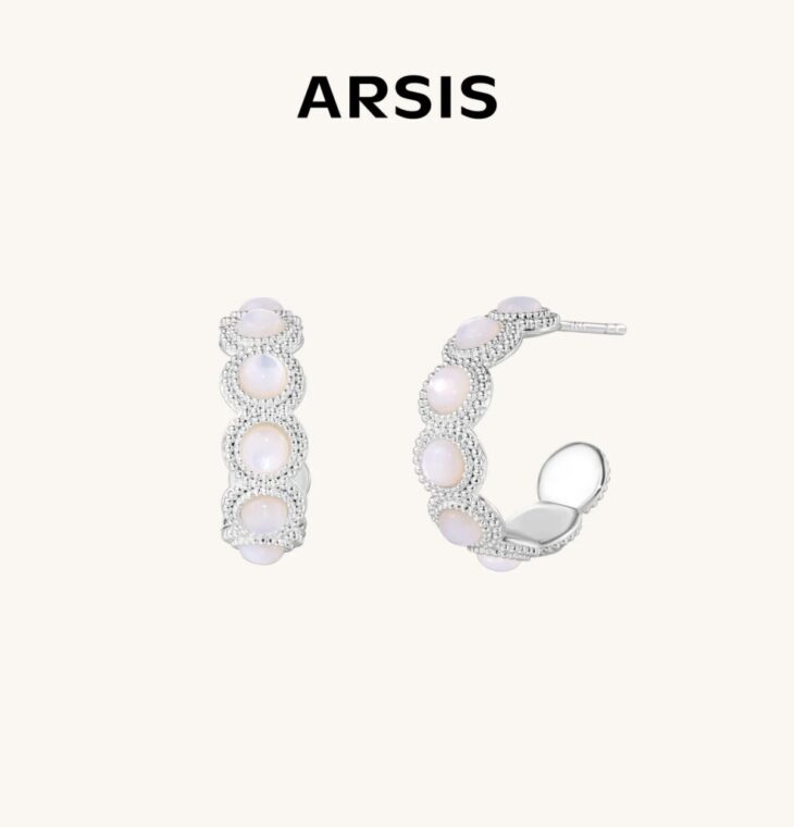 ARSIS - Margaret Mother-of-Pearl Hoop Earrings