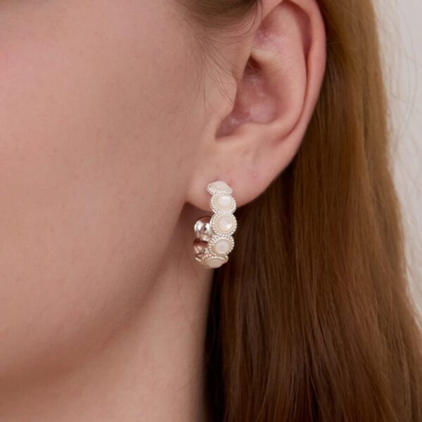 ARSIS - Margaret Mother-of-Pearl Hoop Earrings