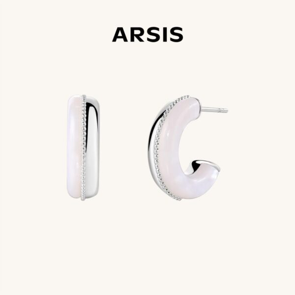 ARSIS - Marggaret Puffed C-Hoop Earrings