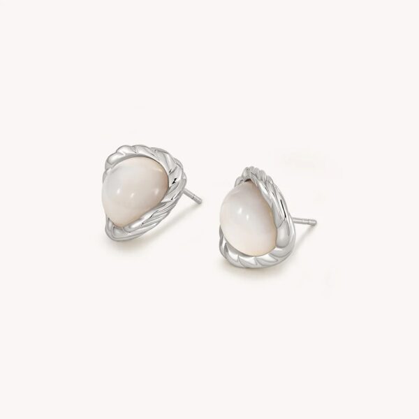 ARSIS- Crafted Moonlight Stud Earrings-Small