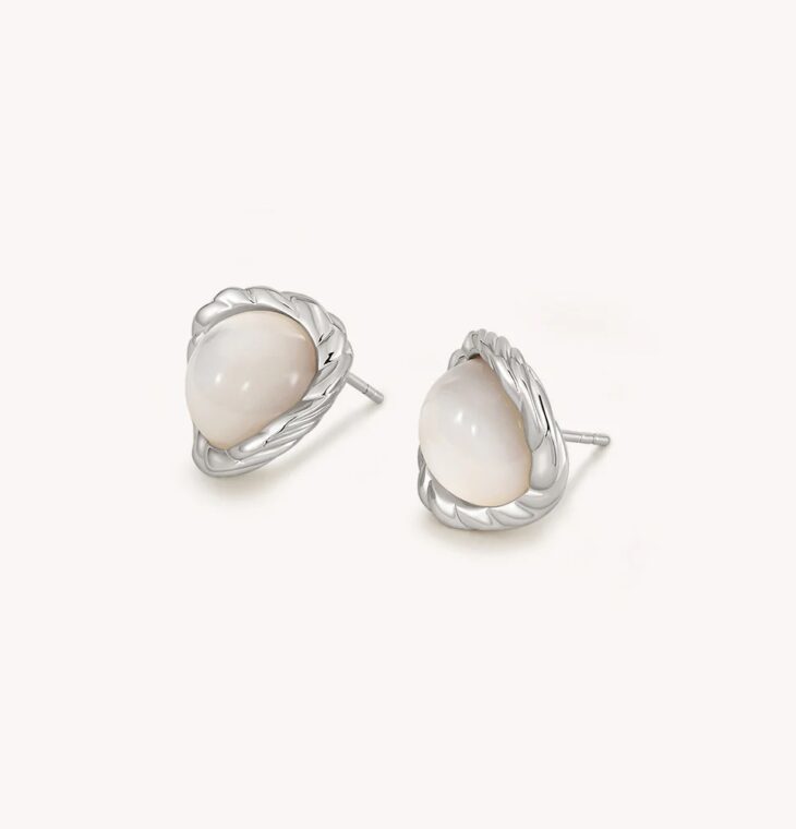 ARSIS- Crafted Moonlight Stud Earrings-Small